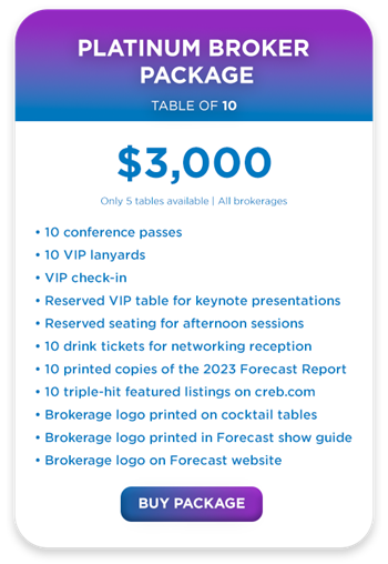table of 10 platinum package