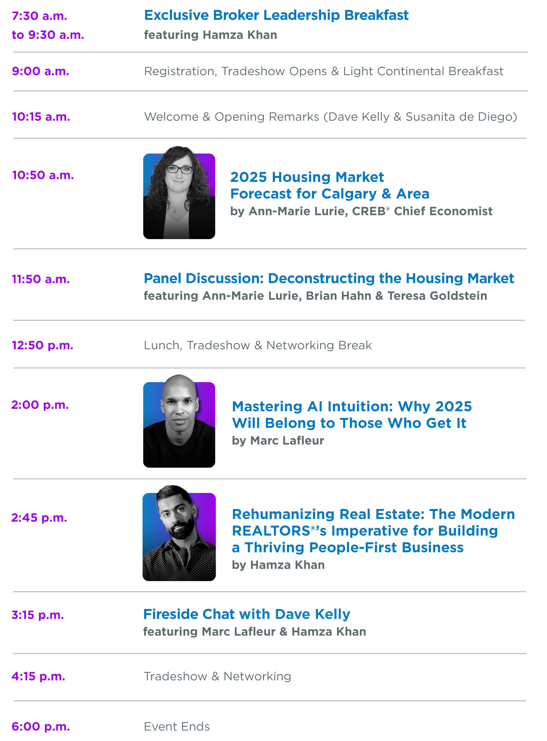 Event Agenda
