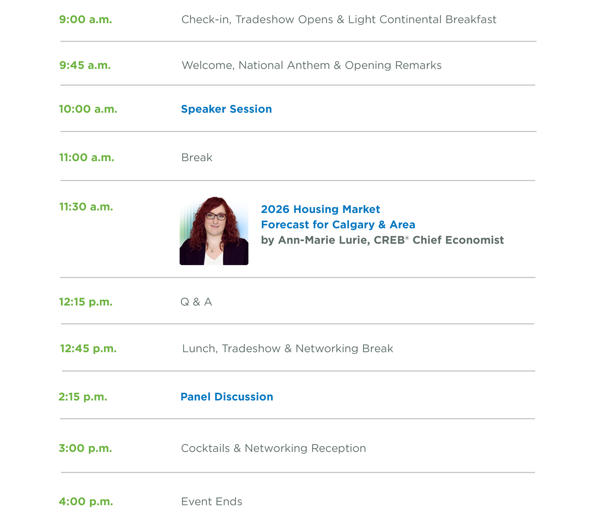2026 Forecast Conference Agenda
